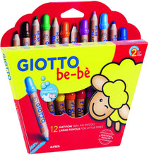 Carica l&#39;immagine nel visualizzatore di Gallery, Giotto- Fila Astuccio 12 Matitoni Bebe&#39; Diametro Mina 7Mm Temperamatite Compreso 598, Multicolore, 8000825002656