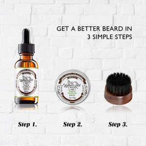 BFWood Spazzola da Barba rotonda piccola di setole naturali S, Nero - Ilgrandebazar