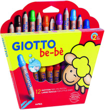 Carica l'immagine nel visualizzatore di Gallery, Giotto- Fila Astuccio 12 Matitoni Bebe' Diametro Mina 7Mm Temperamatite Compreso 598, Multicolore, 8000825002656 12 Super Buntstifte