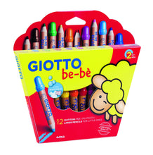 Carica l'immagine nel visualizzatore di Gallery, Giotto- Fila Astuccio 12 Matitoni Bebe' Diametro Mina 7Mm Temperamatite Compreso 598, Multicolore, 8000825002656 12 Super Buntstifte
