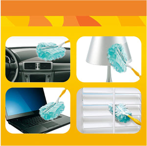 Swiffer Duster Piumini Cattura Polvere, 25 Panni, Cattura e Intrappola Polvere e Sporco, Ottimo per I peli di Animale, Per Tutte le Superfici, Maxi Formato
