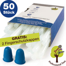 Carica l&#39;immagine nel visualizzatore di Gallery, ProfessionalTree ® 50 Bastoncini per Pistola di Colla a Caldo - 11 x Beige - Ilgrandebazar