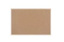 Carica l'immagine nel visualizzatore di Gallery, Bi-Office Pannello In Sughero Budget Con Cornice Legno Di 900x600, marrone - Ilgrandebazar