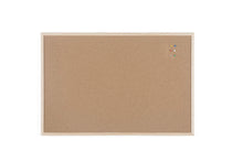 Carica l&#39;immagine nel visualizzatore di Gallery, Bi-Office Pannello In Sughero Budget Con Cornice Legno Di 900x600, marrone - Ilgrandebazar