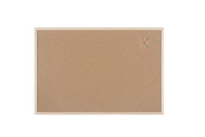 Bi-Office Pannello In Sughero Budget Con Cornice Legno Di 900x600, marrone - Ilgrandebazar