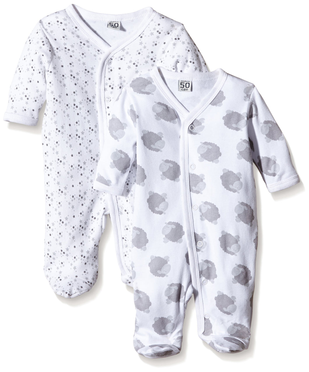 Care 4136_U Body, Grigio (Grey 172), 3 mesi/62 cm, Pacco da 2 - Ilgrandebazar