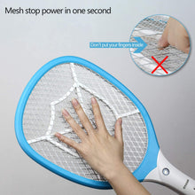 Carica l&#39;immagine nel visualizzatore di Gallery, CYOUH Racchetta Zanzare Elettrica, Racchetta Elettrica Insetti con USB Ricaricabile Insetti Volare Swatter Zapper con Maglia a Triplo Strato per Uso Esterno Interno