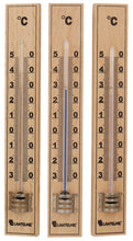 Carica l&#39;immagine nel visualizzatore di Gallery, Lantelme Set di 3 termometri analogici in Legno per Interni ed Esterni, Beige - Ilgrandebazar