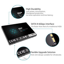 Carica l&#39;immagine nel visualizzatore di Gallery, Silicon Power SSD 256GB 3D NAND A55 SLC Cache 256 GB, Upgraded version - Ilgrandebazar