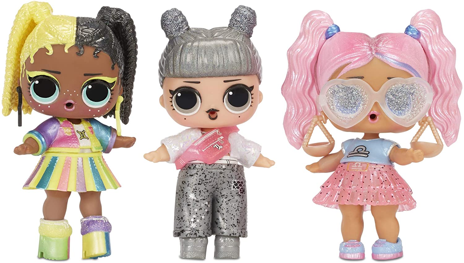 LOL Surprise! Present Surprise Serie 2 - Bambola Zodiacale Con 8 Sorprese, Cambia Colore Con Acqua, Altezza 8cm, Per Bambine 3+ Anni