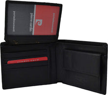 Carica l&#39;immagine nel visualizzatore di Gallery, Pierre Cardin, Portafoglio Uomo Nero, Vera Pelle, Portamonete, Scatola Regalo (Nero, Tasca Con Cerniera)