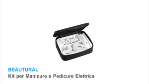 BEAUTURAL Manicure e Pedicure Elettrico Professionale Kit, Potente Fresa per...