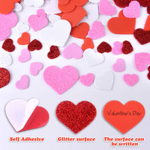 Carica l&#39;immagine nel visualizzatore di Gallery, MIAHART 300 Pezzi Adesivi in   Schiuma a Cuore Glitterati Style 3 - Ilgrandebazar
