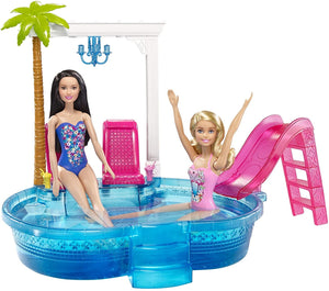 Barbie Glam Pool con Accessori, Multicolore, DGW22