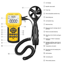 Carica l&#39;immagine nel visualizzatore di Gallery, AOPUTTRIVER Anemometro Digitale Portatile AP-856A(Anemometro USB) - Ilgrandebazar