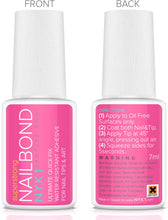 Carica l&#39;immagine nel visualizzatore di Gallery, NYK1 Nail Bond Colla per Unghie Finte Super Forte, Adesivo per Tip - Qualità Professionale da Salone di Bellezza - Perfetta per Nail Art con Acrilico, Gemme, Decorazioni, Trasparenti Bianche