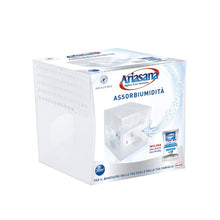 Carica l'immagine nel visualizzatore di Gallery, Ariasana Kit Mini Deumidificatore, Assorbi umidità fino a 30 m², Assorbiumidità anche per cantina, stanzino, bagno, cucina, camper, Dispositivo e 1 ricarica in sali da 450 g