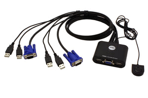 Aten CS22U KVM Switch 2-> 1 USB Black - Ilgrandebazar