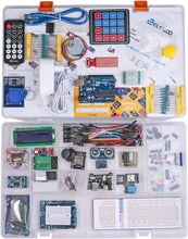 Carica l&#39;immagine nel visualizzatore di Gallery, Elegoo Scheda Starter Ultimate Kit Piu Completo per Progetto Principianti con Tutorial in Italiano Learning Kit di Apprendimento Compatibile con progetti IDE Arduino(63 Articoli)