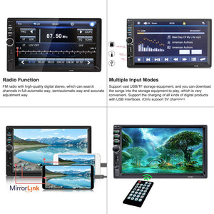 Andven Autoradio Bluetooth, Car Stereo 2 DIN 7 pollici Touch Screen MP5... - Ilgrandebazar