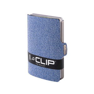 I-CLIP ® Portafoglio Jeans Grigio (Disponibile In 2 Versioni) - Ilgrandebazar