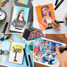 Carica l&#39;immagine nel visualizzatore di Gallery, Marcatore 80 colori, Marker Pen Pennarello Set a Doppia Punta