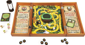 Jumanji Il Gioco, in legno massiccio, il classico gioco da tavolo di avventura per famiglie e bambini dagli 8 anni in su, 6062356 In legno - nuova versione