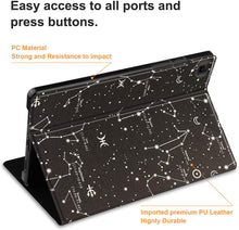 Carica l'immagine nel visualizzatore di Gallery, VOVIPO Samsung Galaxy Tab A7 10.4 2020 Cover- Custodia a Libro Ultra Sottile con Supporto Multi-visualizzazione per Galaxy Tab A7 10.4 SM-T500.SM-T505, SM-T507 Costellazione