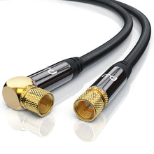 Carica l'immagine nel visualizzatore di Gallery, PW - 1,5m 135dB Cavo Antenna maschio femmina a gomito 90 gradi - HD 75 Ohm -...