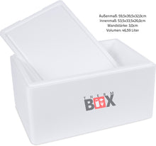 Carica l&#39;immagine nel visualizzatore di Gallery, Scatola termica isolata in polistirene bianco, 59,5 x 39,5 x 32 cm, ideale... - Ilgrandebazar