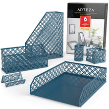 Carica l&#39;immagine nel visualizzatore di Gallery, Arteza Set Accessori Organizer Scrivania Verde Scuro, 6 di 6, Scuro - Ilgrandebazar