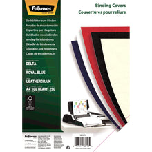 Carica l&#39;immagine nel visualizzatore di Gallery, Fellowes 5371305 Copertine Delta FSC, Formato A4, 100 pezzi, Royal blu - Ilgrandebazar
