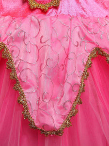 NNDOLL Aurora Principessa Vestito Sleeping Beauty Costume 140/5-6 anni, Fuxia - Ilgrandebazar