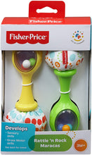 Carica l'immagine nel visualizzatore di Gallery, Fisher-Price Le Maracas per Neonati con Impugnature Soffici, Rafforza le Capacità Motorie e Sensoriali, Giocattolo per Bambini di 3 + Mesi, BLT33
