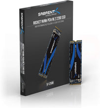 Carica l'immagine nel visualizzatore di Gallery, Sabrent SSD Interno 512GB Rocket NVMe PCIe M.2 2280 Drive a Stato Solido ad Alte Prestazioni (SB-ROCKET-512)