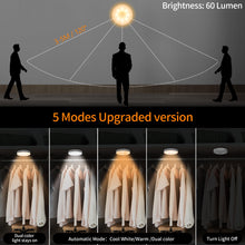 Carica l'immagine nel visualizzatore di Gallery, daphomeu 6 Pezzi 8 LED Luce Notturna LED Ricaricabile USB, Luce a induzione Interna, Luce Notturna Sensore Movimento, per Armadietto, Scale, Cucina, Corridoi, Camera