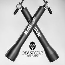 Carica l&#39;immagine nel visualizzatore di Gallery, Corda per saltare della Beast Gear - Corda veloce per Crossfit, Pugilato, MMA. Peso leggero con lunghezza regolabile e meccanismo a cuscinetto a sfera resistente – Perfetta per i Double Unders