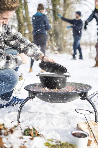 La Hacienda Firebowl BBQ Barbeque with Folding Legs And Carry Bag for Black - Ilgrandebazar
