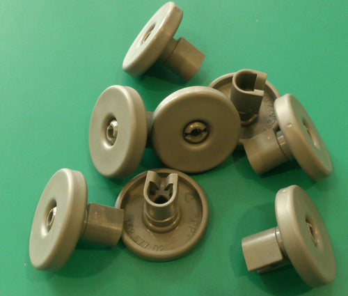 Kit ruote cesto inferiore lavastoviglie REX 8 pezzi grigie modello TT80E ,... - Ilgrandebazar