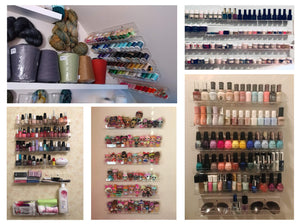 Display4top Organizer a Mensola trasparente in acrilico 6 confezione da 6 - Ilgrandebazar