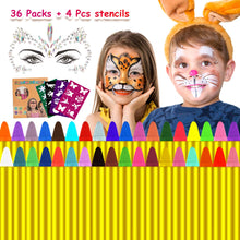 Carica l&#39;immagine nel visualizzatore di Gallery, Natale Trucchi per Truccabimbi,Emooqi 36 Colori Fviso Body Paint 36 - Ilgrandebazar