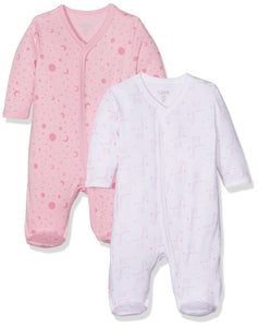 Care Pigiama Bimba 0-24 (Pacco da 2)    Rosa (Old Rose 556) 2 mesi - Ilgrandebazar