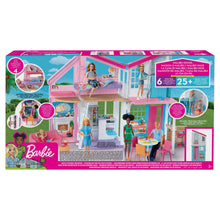 Carica l&#39;immagine nel visualizzatore di Gallery, Barbie - Casa di Malibu - Casa di Barbie Malibu - Playset Trasformabile con Plug-and-Play - Oltre 25 Accessori - 60 Cm - Regalo per Bambini da 3+ Anni, FXG57