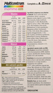 Multicentrum Mamma Dha 30+ - 30 Compresse Capsule Molli, Integratore alimentare multivitaminico multiminerale adatto a donne in gravidanza