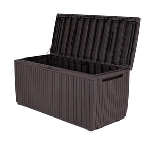 Keter Baule Springwood Marrone 305 Lt In Resina Cm 123x53.5x57 cm, - Ilgrandebazar