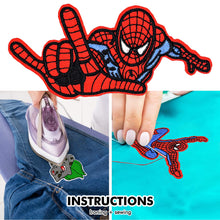Carica l&#39;immagine nel visualizzatore di Gallery, 18 Pezzi Toppe Termoadesive Bambini Adulti Toppe per Vestiti con Super Mario Spiderman Toppa Termoadesiva per Tessuti per Pantaloni Zaini Giacche