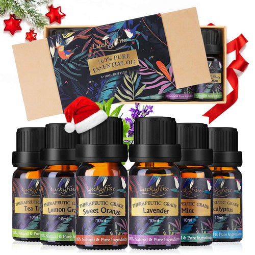 Oli Essenziali per Diffusori Top 6 Set - Aromaterapia Olio Essenziale... - Ilgrandebazar