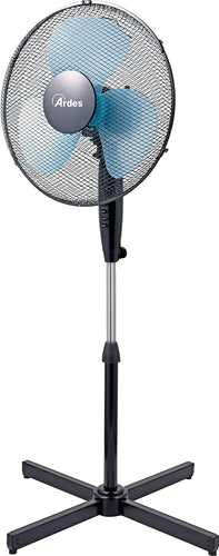 Ardes AR5EA40P Ventilatore Piantana, Nero, Pala 40 cm