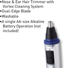 Carica l&#39;immagine nel visualizzatore di Gallery, Panasonic ER-GN30-K503 Rifinitore di Precisione per Naso, Orecchie e Sopracciglia, Tagliapeli Resistente all&#39;Acqua, Nero Vecchia Versione