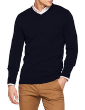 Carica l&#39;immagine nel visualizzatore di Gallery, JACK &amp; JONES Jjebasic Knit V-Neck Noos Felpa Uomo, Blu Navy Blazer, XX-Large - Ilgrandebazar